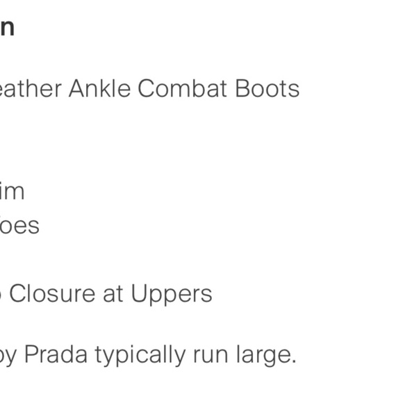 Prada Leather Combat Boots - Picture 6 of 6